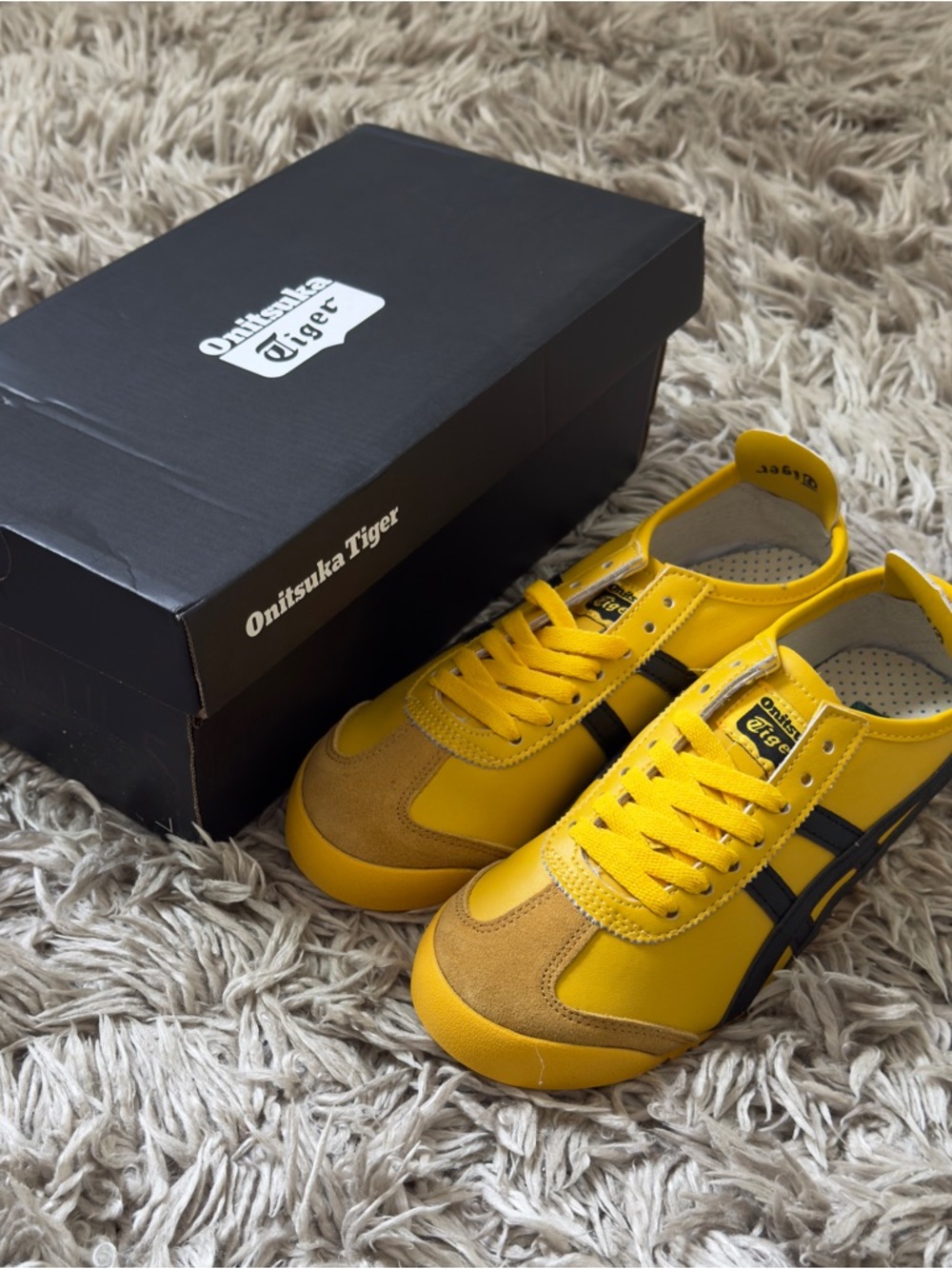 Onitsuka Tiger by Asics Yellow Mexico 66 Sneakers Size 40